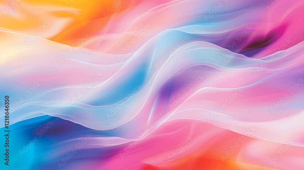 Abstract blurred gradient background in bright colors, generative ai Abstract blurred gradient background in bright colors, generative ai
