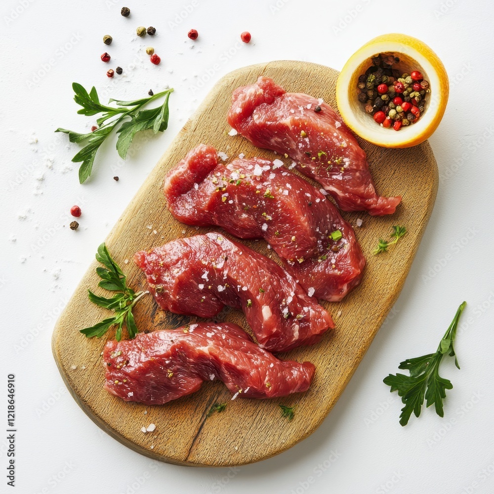 Simparica raw picanha meat showcase wooden board culinary photography minimalist setting close-up gourmet concept Simparica raw picanha meat showcase wooden board culinary photography minimalist setting close-up gourmet concept