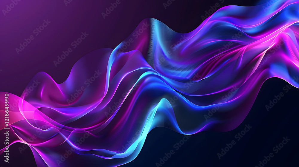Abstract gradient background with an ultraviolet glow on a dark canvas, generative ai Abstract gradient background with an ultraviolet glow on a dark canvas, generative ai