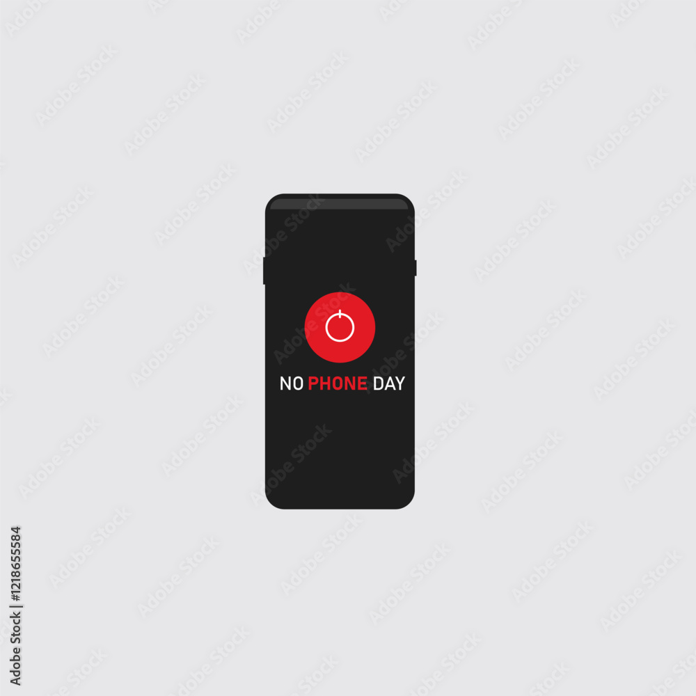 vector graphic of No Phone Day good for national No Phone Day celebration. flat design. flyer design.flat illustration. vector graphic of No Phone Day good for national No Phone Day celebration. flat design. flyer design.flat illustration.