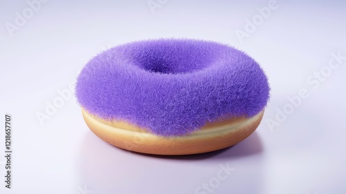 donut on blue