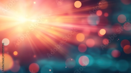 Dynamic light burst abstract digital creation colors close-up view illumination concept for visual impact