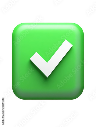 Isolated Green Checkmark Icon