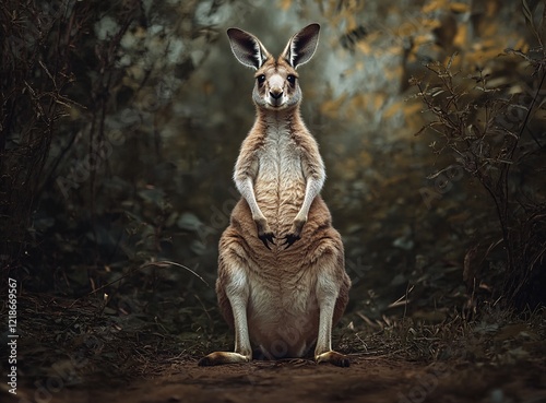 kangaroo in the zoo photo