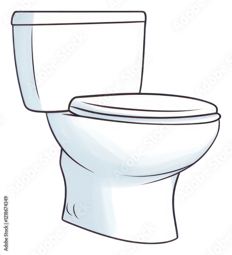 PNG Toilet bowl bathroom cartoon convenience.