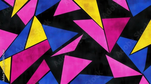 Wallpaper Mural Abstract Geometric Triangles Pattern Design Torontodigital.ca