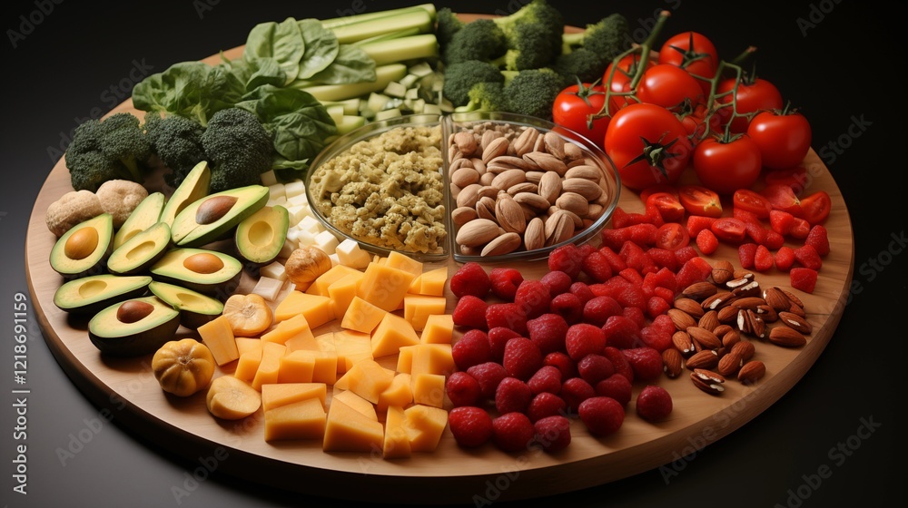 Pasta with vegetables and meat as a healthy meal Pasta with vegetables and meat as a healthy meal