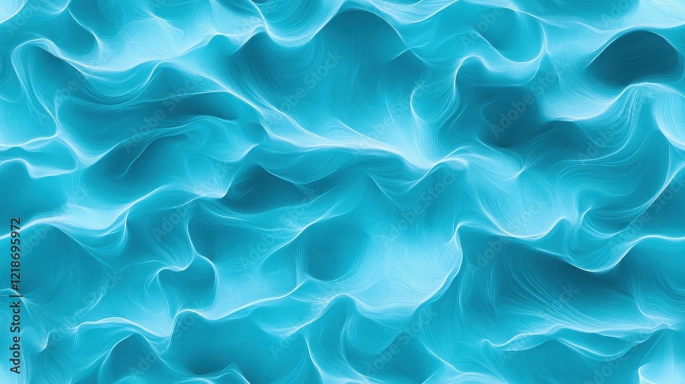 Obraz premium Seamless Abstract Turquoise Design for Modern Art and Creative Backgrounds