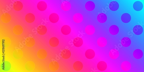Vibrant Rainbow Dot Pattern Background