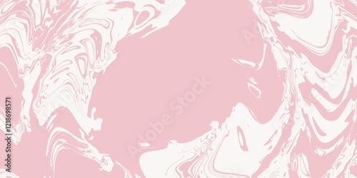 Delicate Pink and White Abstract Marble Design