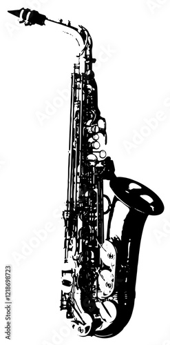 サックス　アルトサックス　sax　ジャズ　吹奏楽に使える楽器のアイコン