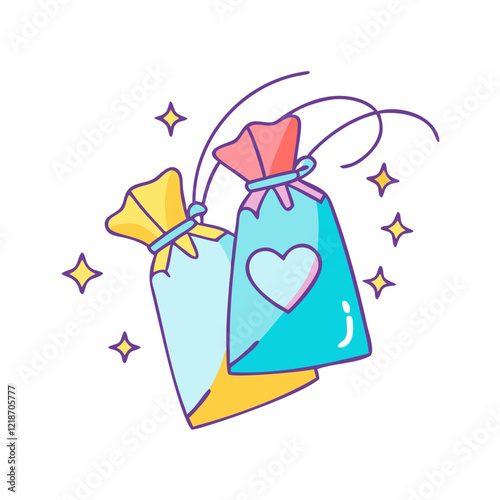 party favor bags icon, party favor bags vector illustration-simple illustration of party favor bags, perfect for party favor bags logos and icons