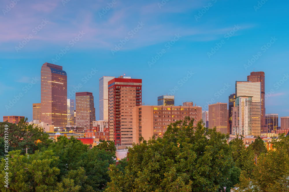 Denver city skyline, cityscape of Colorado, USA Denver city skyline, cityscape of Colorado, USA