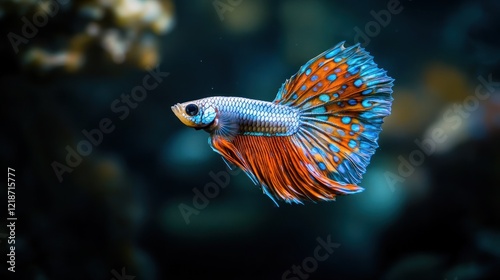 Vibrant Betta Splendor: A mesmerizing aquatic jewel photo