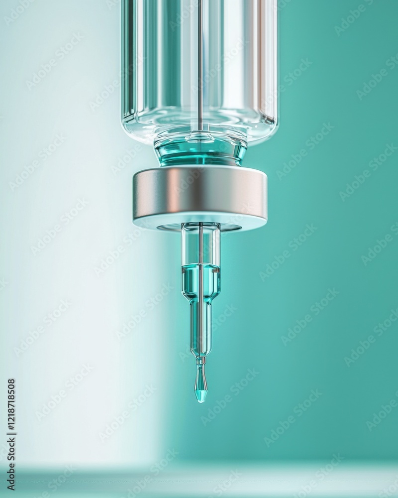Precision dispensing of liquid medicine in a sterile environment macro futuristic aesthetic Precision dispensing of liquid medicine in a sterile environment macro futuristic aesthetic
