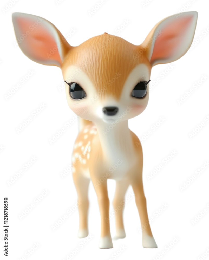 Naklejka premium PNG Deer wildlife figurine mammal.