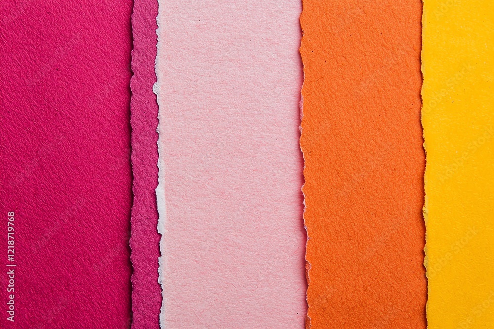 Fototapeta premium Vibrant colored paper sheets for creative projects and artistic designs.