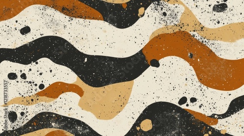 Wallpaper Mural Harmonious Nature's Embrace - Organic Flow Seamless Patterns and Earthy Tones Creating Calming Aesthetics in Artistic Compositions Torontodigital.ca