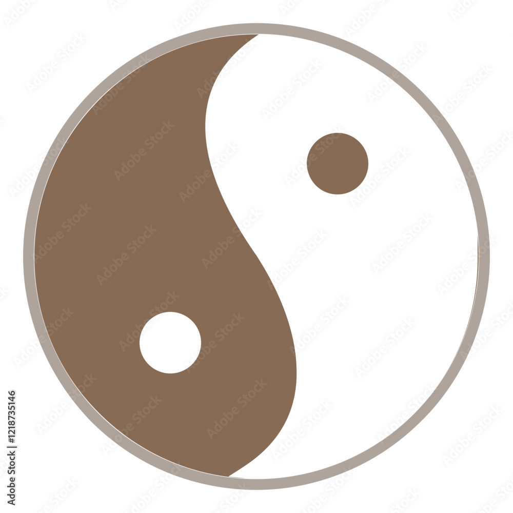chinese new year yin and yang icon	