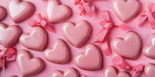 pink heart shaped  cookies