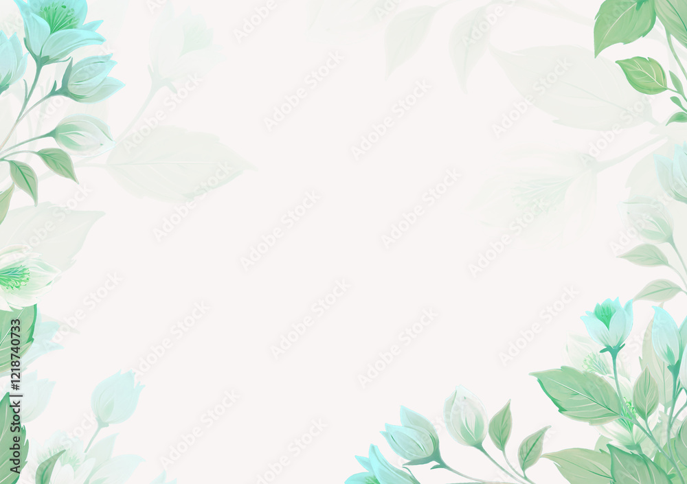 background with flower frame background with flower frame