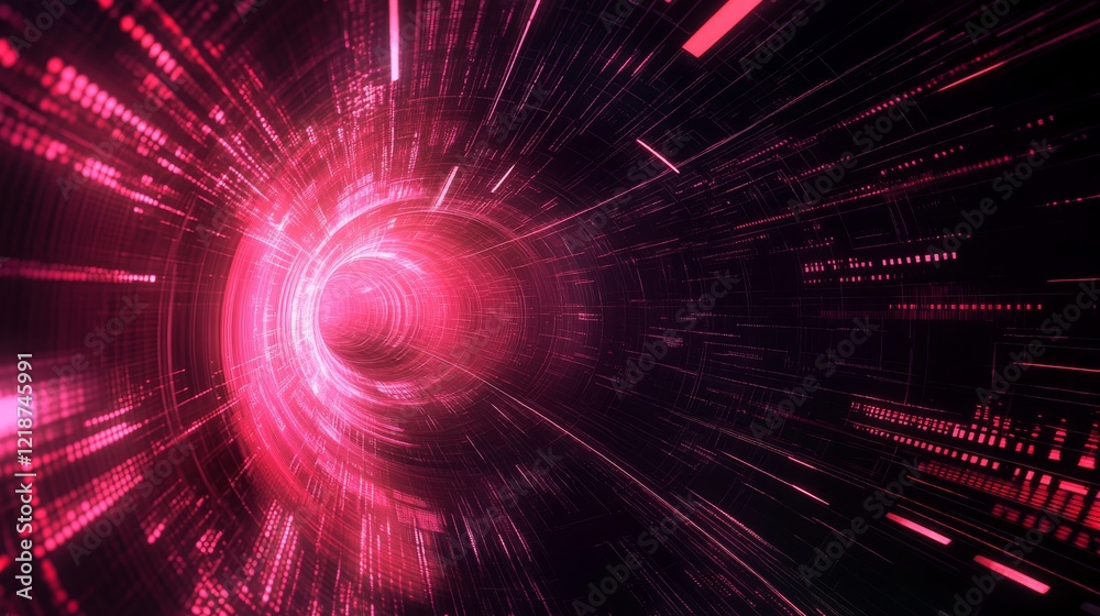 Obraz premium Abstract digital technology concept with futuristic computer networking and innovative connectivity background