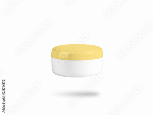 Side view of Cosmetic cream container mockup