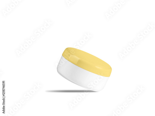 Product mockup, Plastic jar mockup, angle view