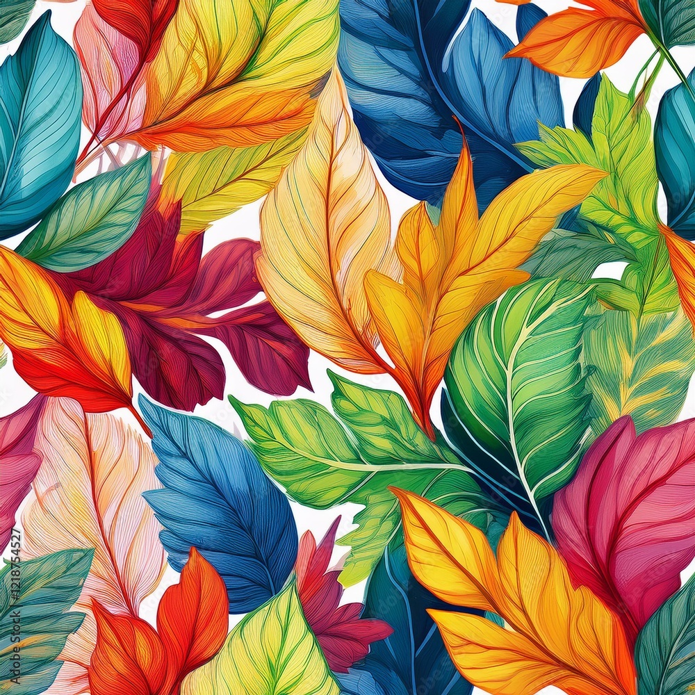 seamless leaves pattern endless texture background , graph resource seamless leaves pattern endless texture background , graph resource