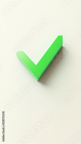 Wallpaper Mural Simple checkmark icon in vibrant green Torontodigital.ca