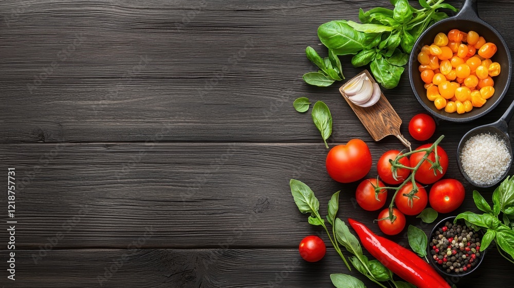 A gourmet meal served on a rustic wooden table, featuring colorful dishes and fresh ingredients in a cozy eatery. A gourmet meal served on a rustic wooden table, featuring colorful dishes and fresh ingredients in a cozy eatery.