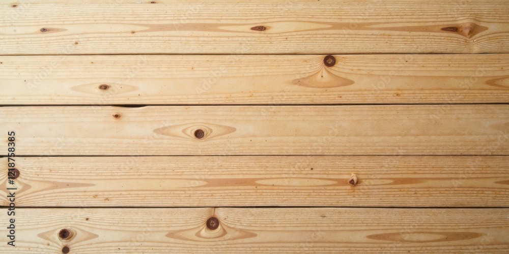 Fototapeta premium Horizontal Light Brown Wooden Planks Background Texture Ideal for Design Projects and Crafting Applications