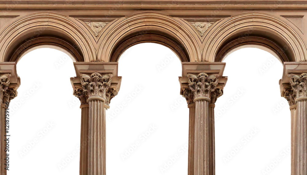 classical column arches isolated on transparent background classical column arches isolated on transparent background