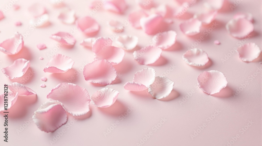 Fototapeta premium rose petals soft blurred neutral romantic background for wedding invitations
