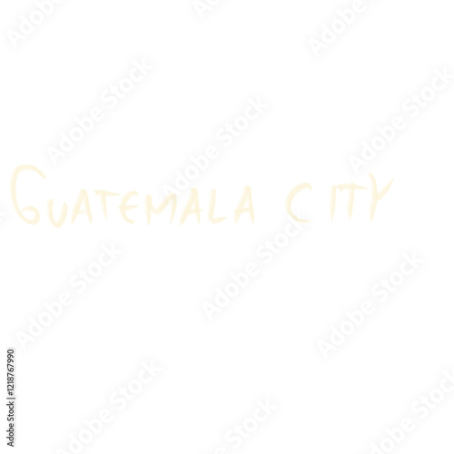 Hand drawn name all capital city in the world photo