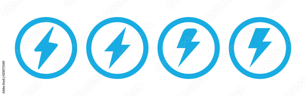 Energy, electricity, power icon. Power energy icon. Energy, electricity, power icon. Power energy icon.