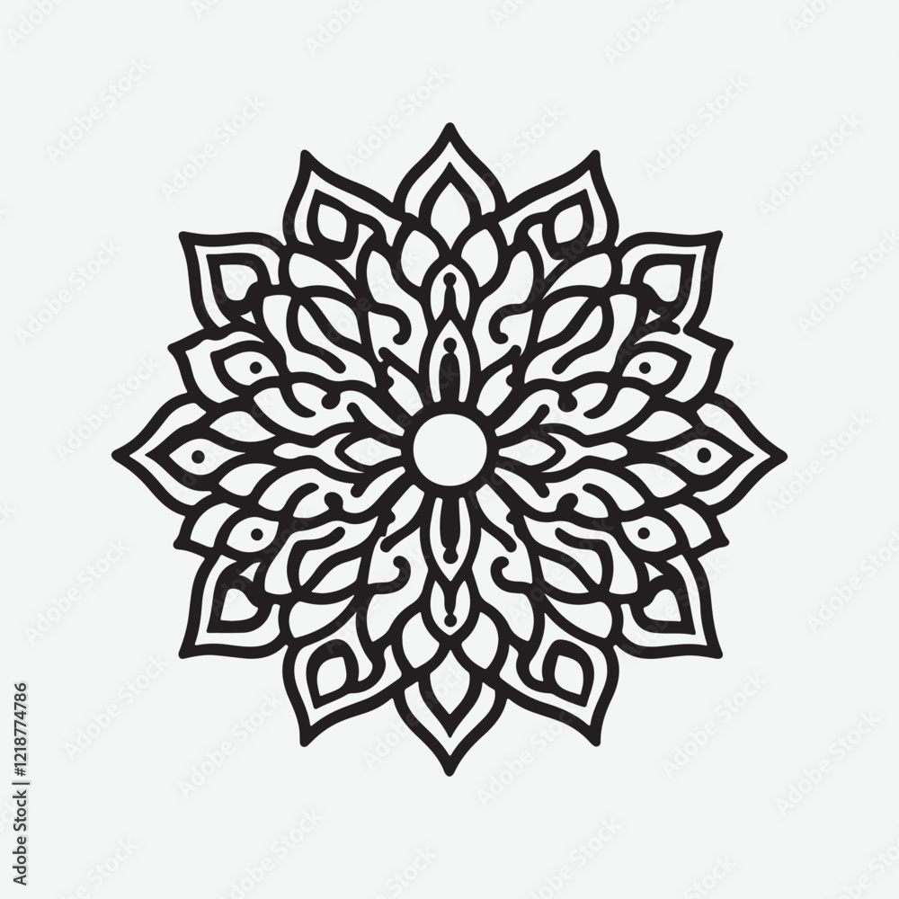 Arabic pattern mandala silhouette. Islamic geometric pattern Mandala Arabic pattern mandala silhouette. Islamic geometric pattern Mandala