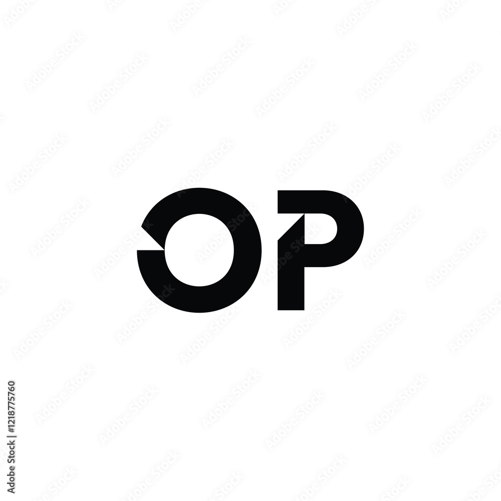 OP monogram logo design letter text name symbol monochrome logotype alphabet character simple logo OP monogram logo design letter text name symbol monochrome logotype alphabet character simple logo