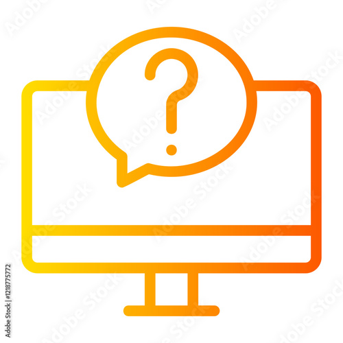 question gradient icon