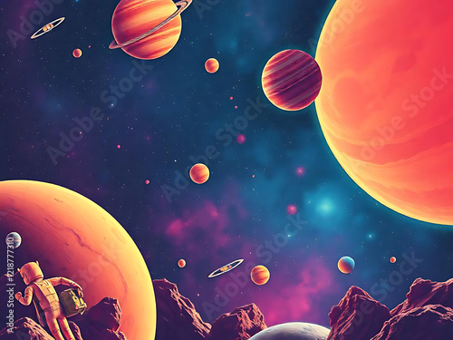 planets in space