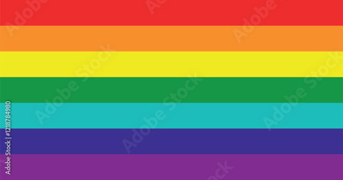 Gay 7 Rainbow Flag (LGBTQ) High Quality Illustration