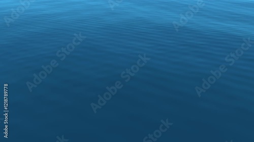 blue water surface. Generative AI.