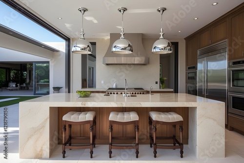 modern open kitchen interior photo