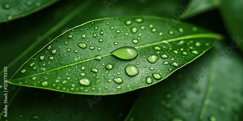Dew-Kissed Leaf: A macro sh...