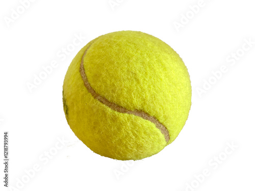 Pelota de tenis aislada. Fondo transparente