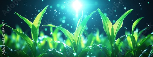 Nighttime Sprout:  Vibrant ...