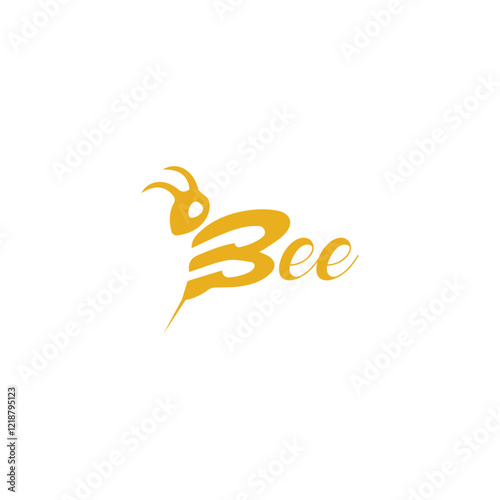 Bee logo design concept for online business