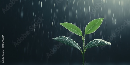 Rain-Kissed Sprout: A resil...