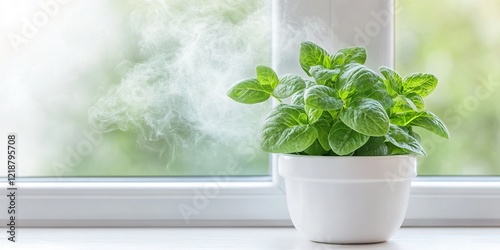 Fresh Start: A potted plant...