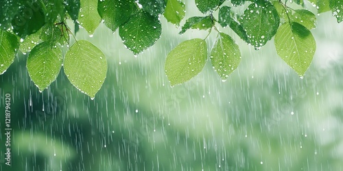 Rain-Kissed Leaves: A delic...